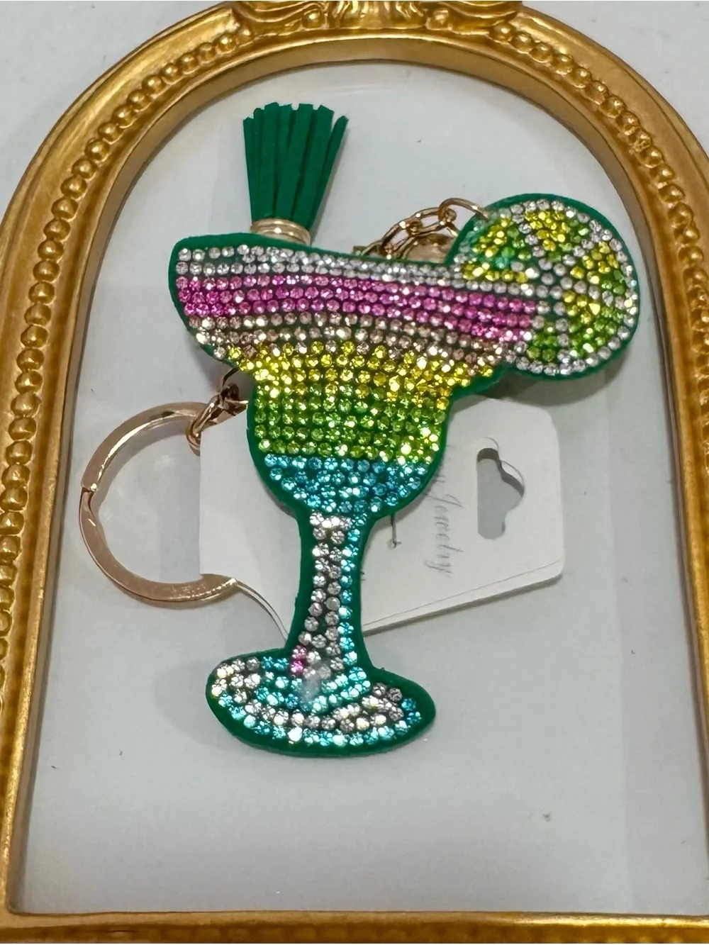 New Margarita Drink Keychain  with Tassel